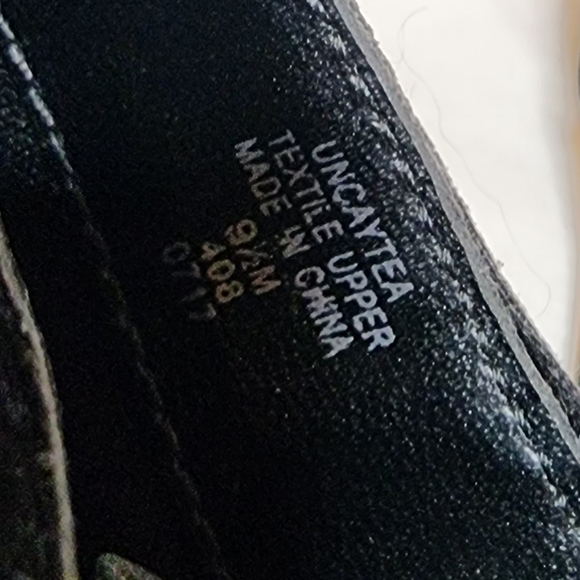 Unisa Caytea black printed velvet booties. Women's size 9.5. - Picture 4 of 16